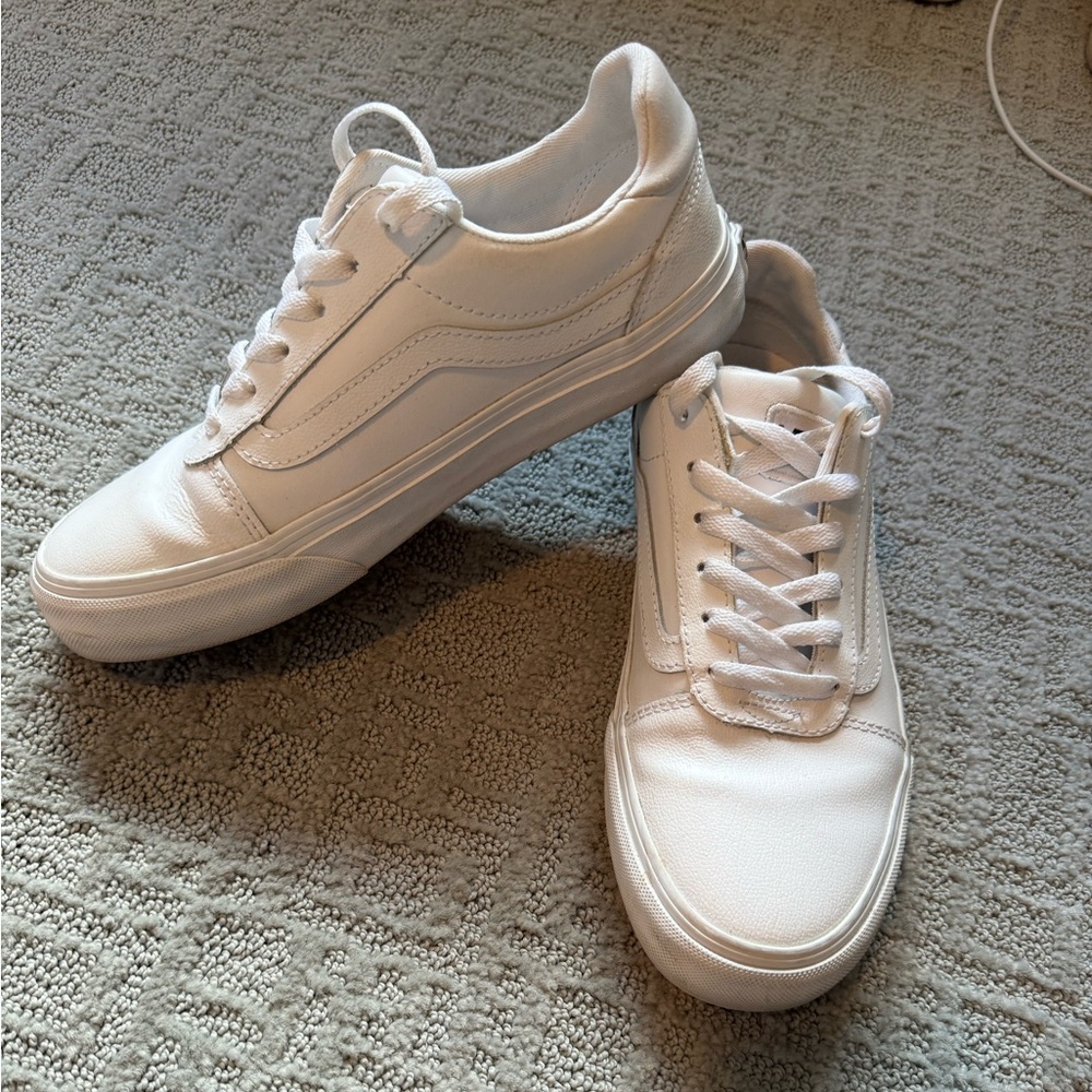 Vans white sneakers